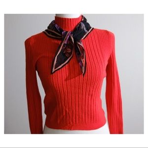 Urban Outfitters Red Orange Turtle Neck